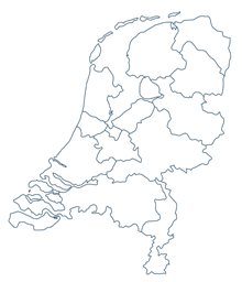 Bewerkte kaar Nederland